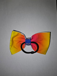 Sparkle Bow Bobble - Rainbow