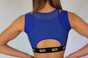 Sienna Royal - double layer crop top