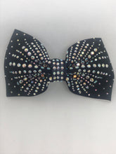 Load image into Gallery viewer, Sparkle Bow Bobble - Jessica Black/Mint
