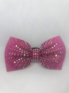 Sparkle Bow Bobble - Jessica pink